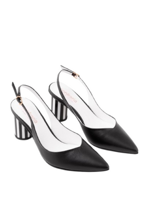 Sapato Slingback Preto