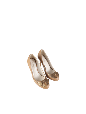Scarpin Laço Charlotte Gold