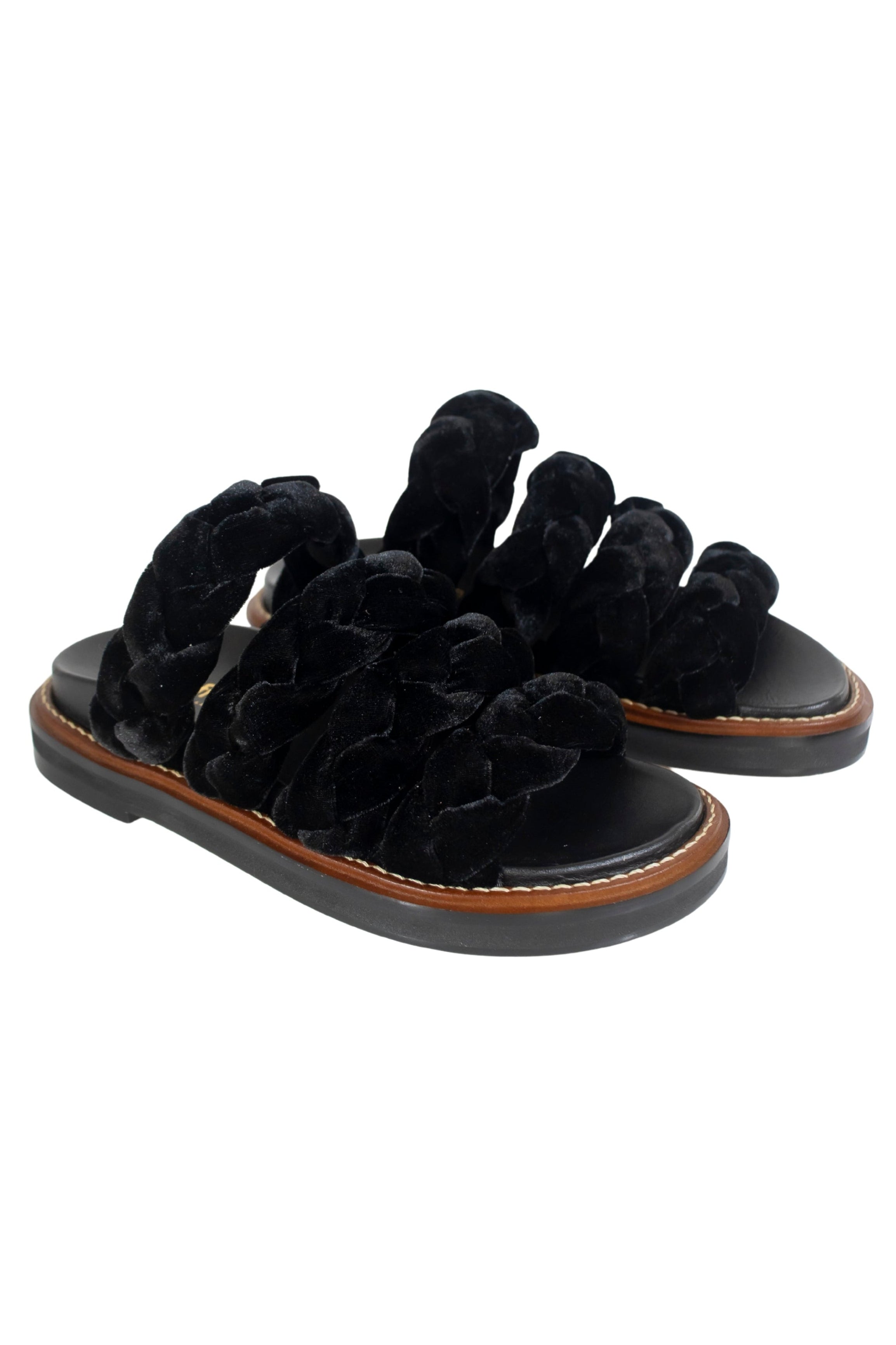 Papete Fluffy Veludo Preto