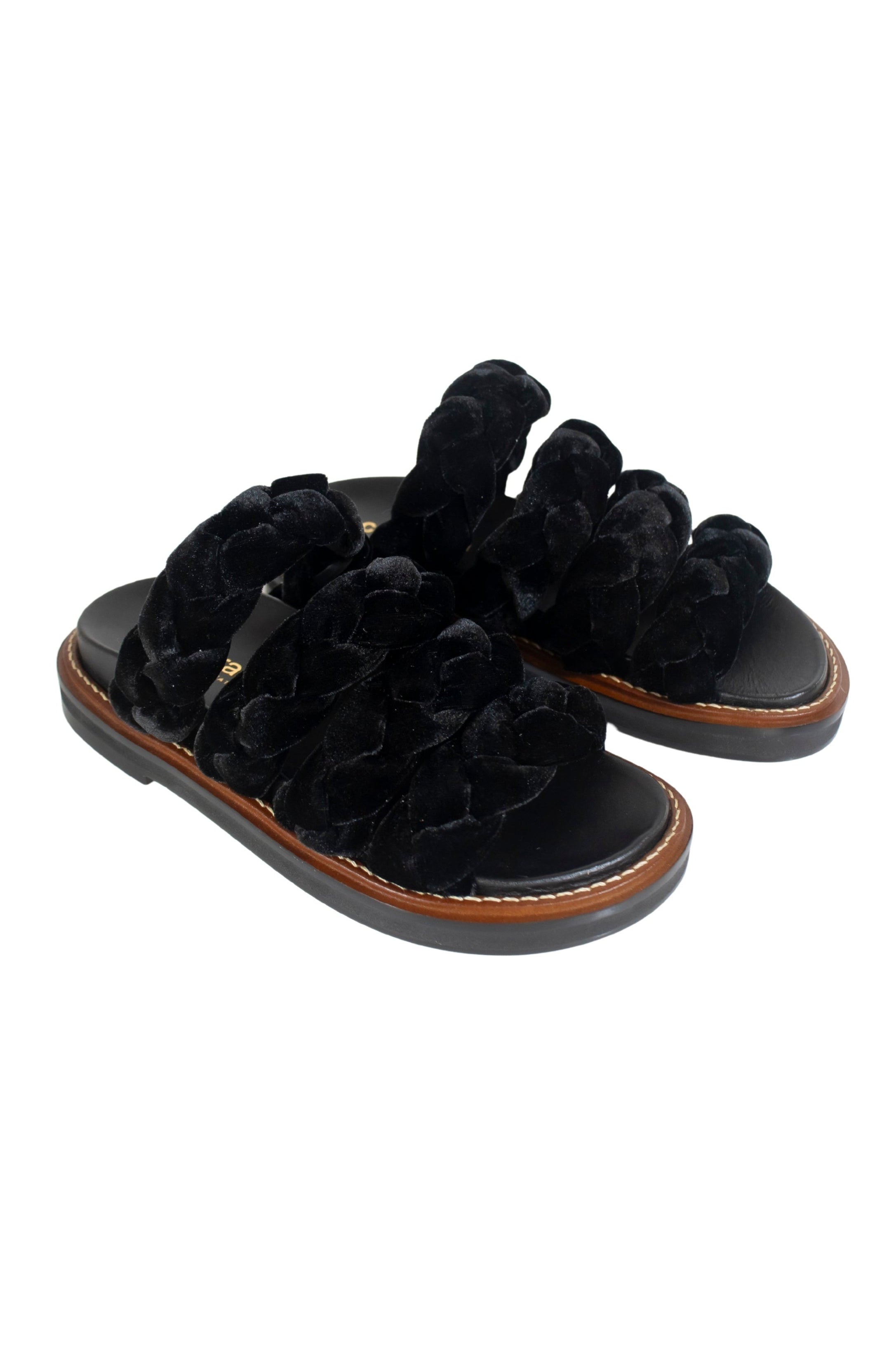 Papete Fluffy Veludo Preto