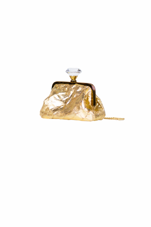 Clutch Noir Pirarucu Ouro