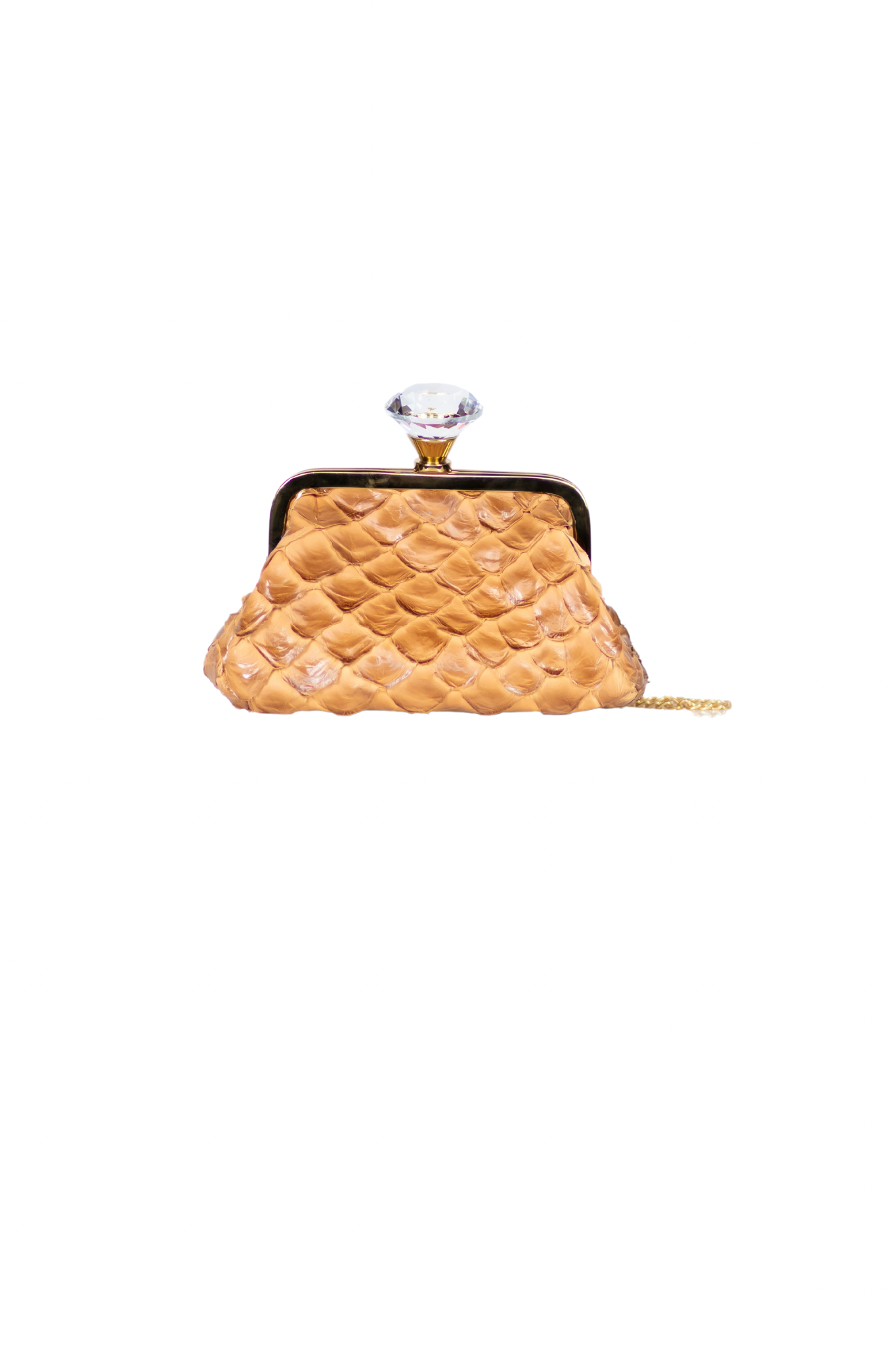 Clutch Noir Pirarucu Camel