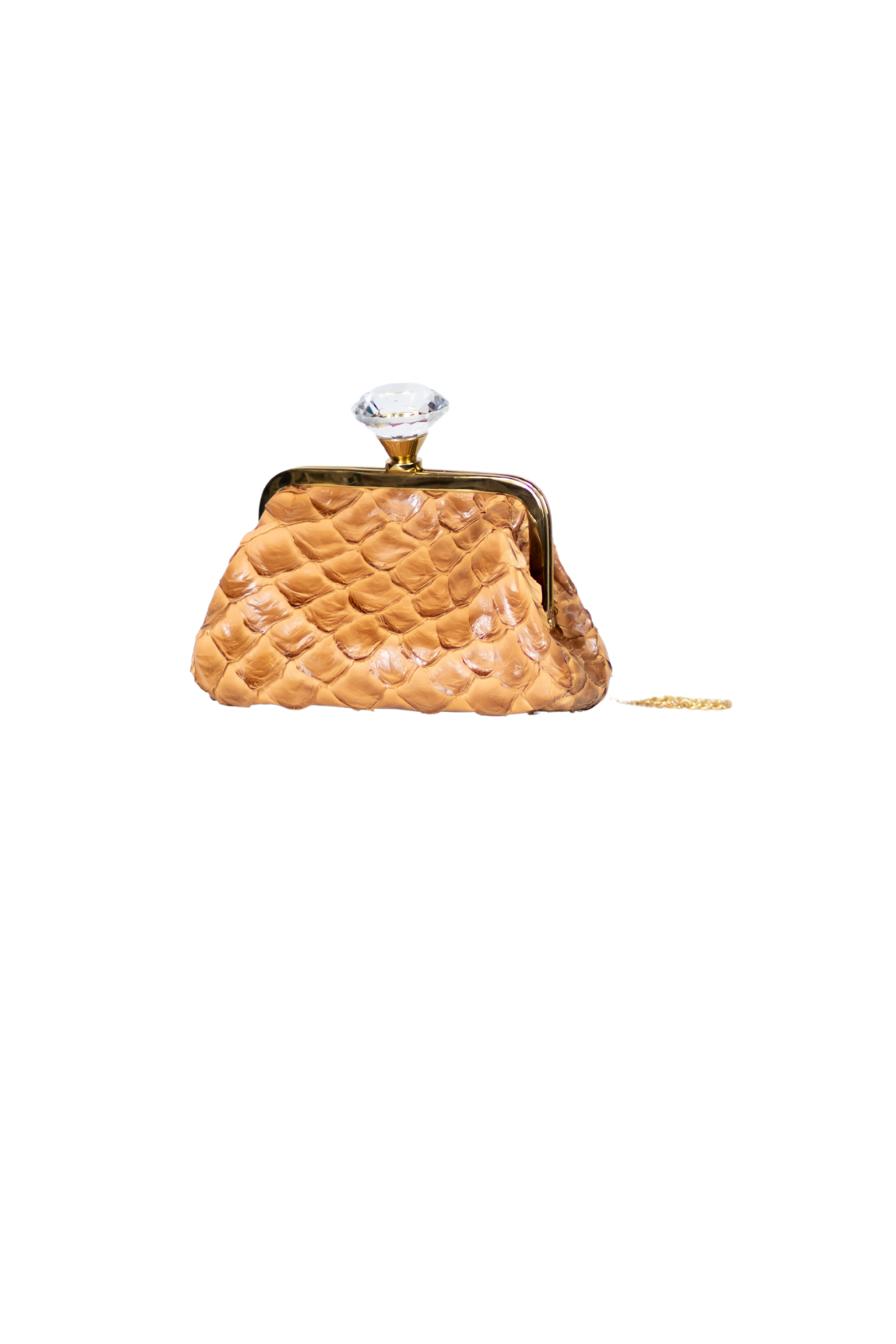 Clutch Noir Pirarucu Camel