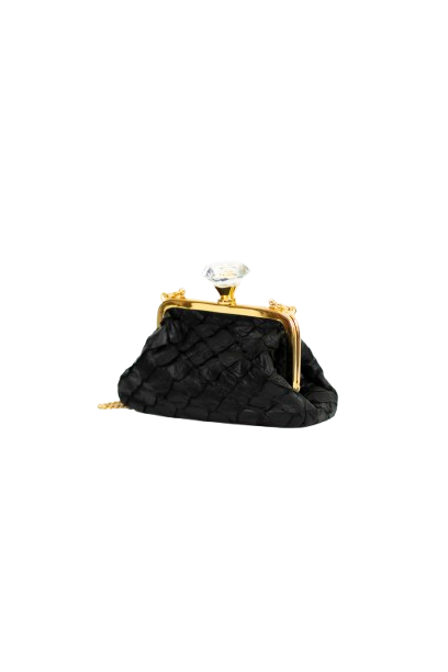 Clutch Noir Pirarucu Preto