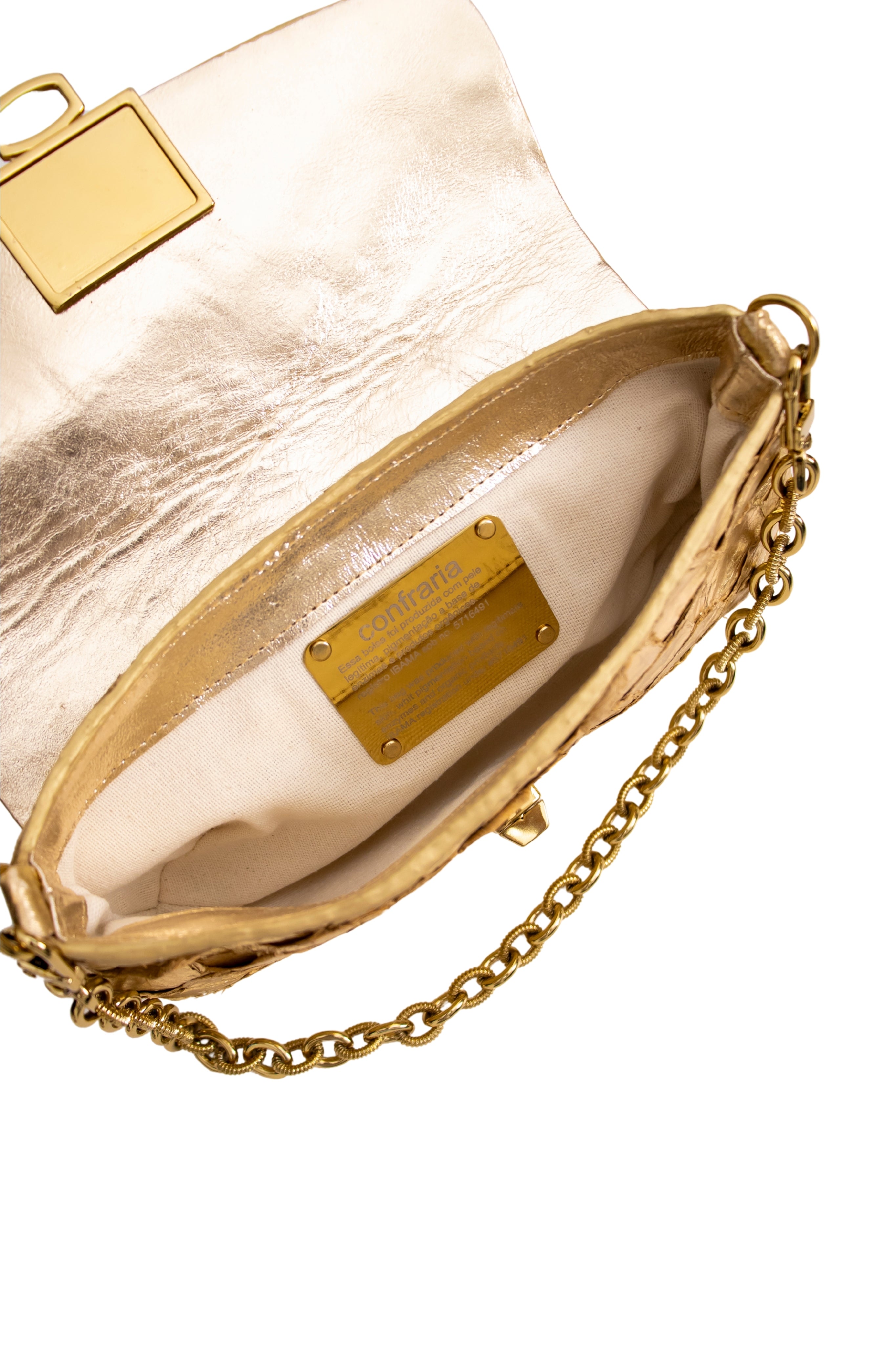 Bolsa Celine Pirarucu Ouro