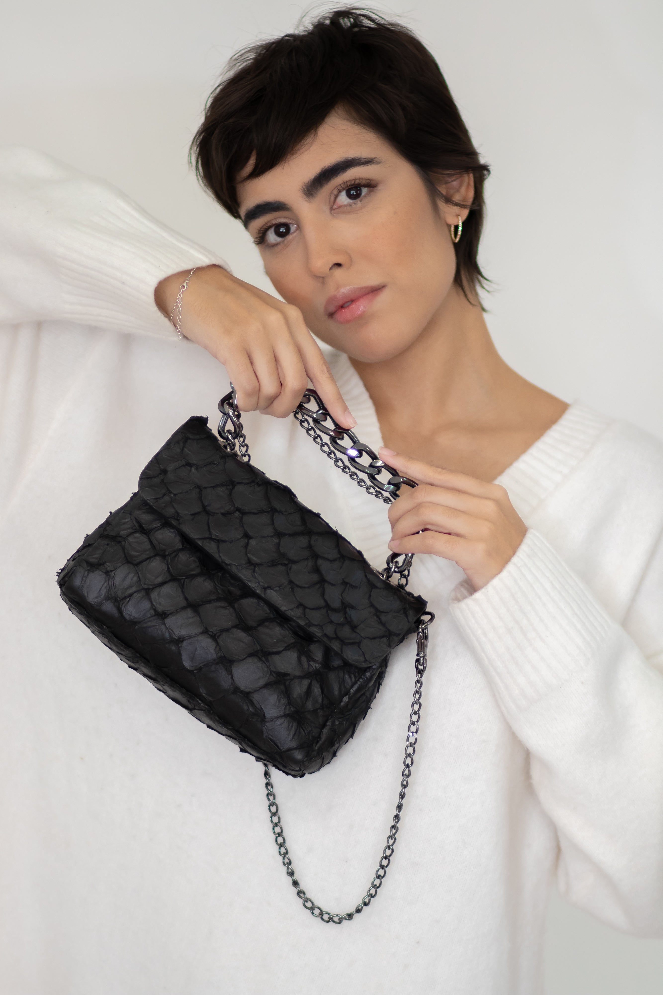 Clutch Truite Pirarucu Preto