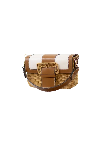 Bolsa Mônaco Branco & Camel