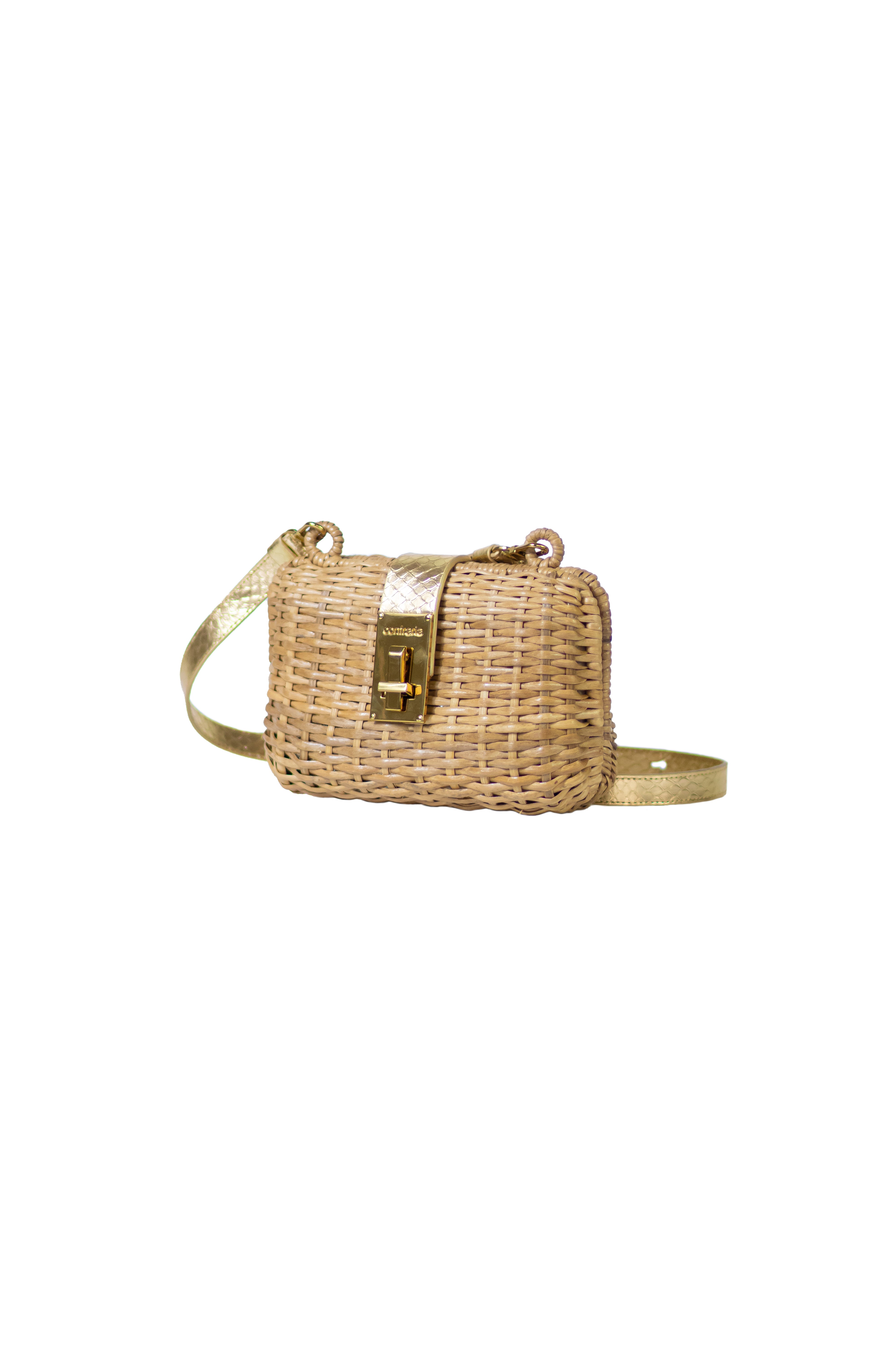 Bolsa Julia Escama Ouro