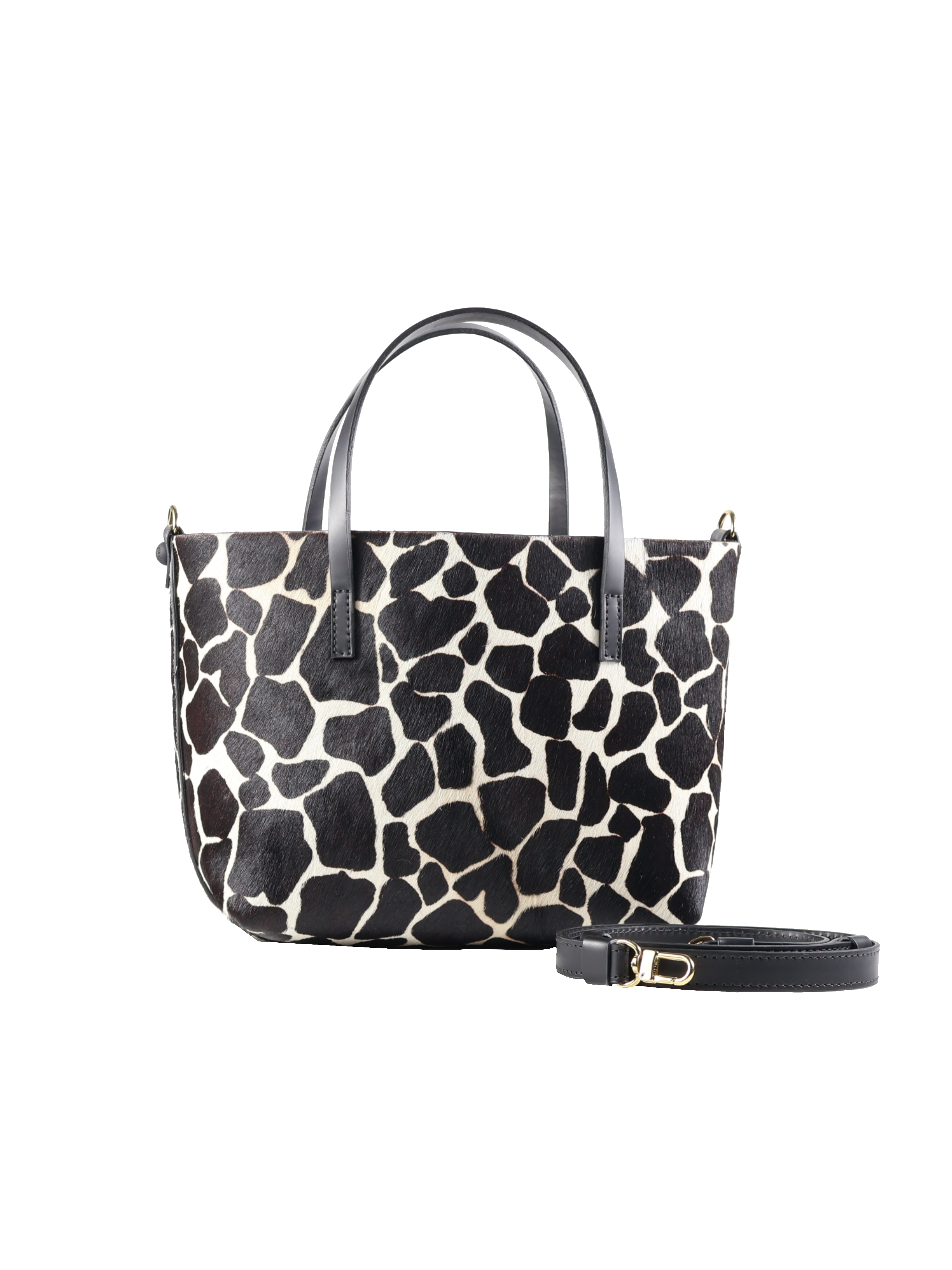 Bolsa Flora Pêlo Girafa Preta