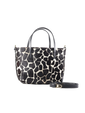 Bolsa Flora Pêlo Girafa Preta