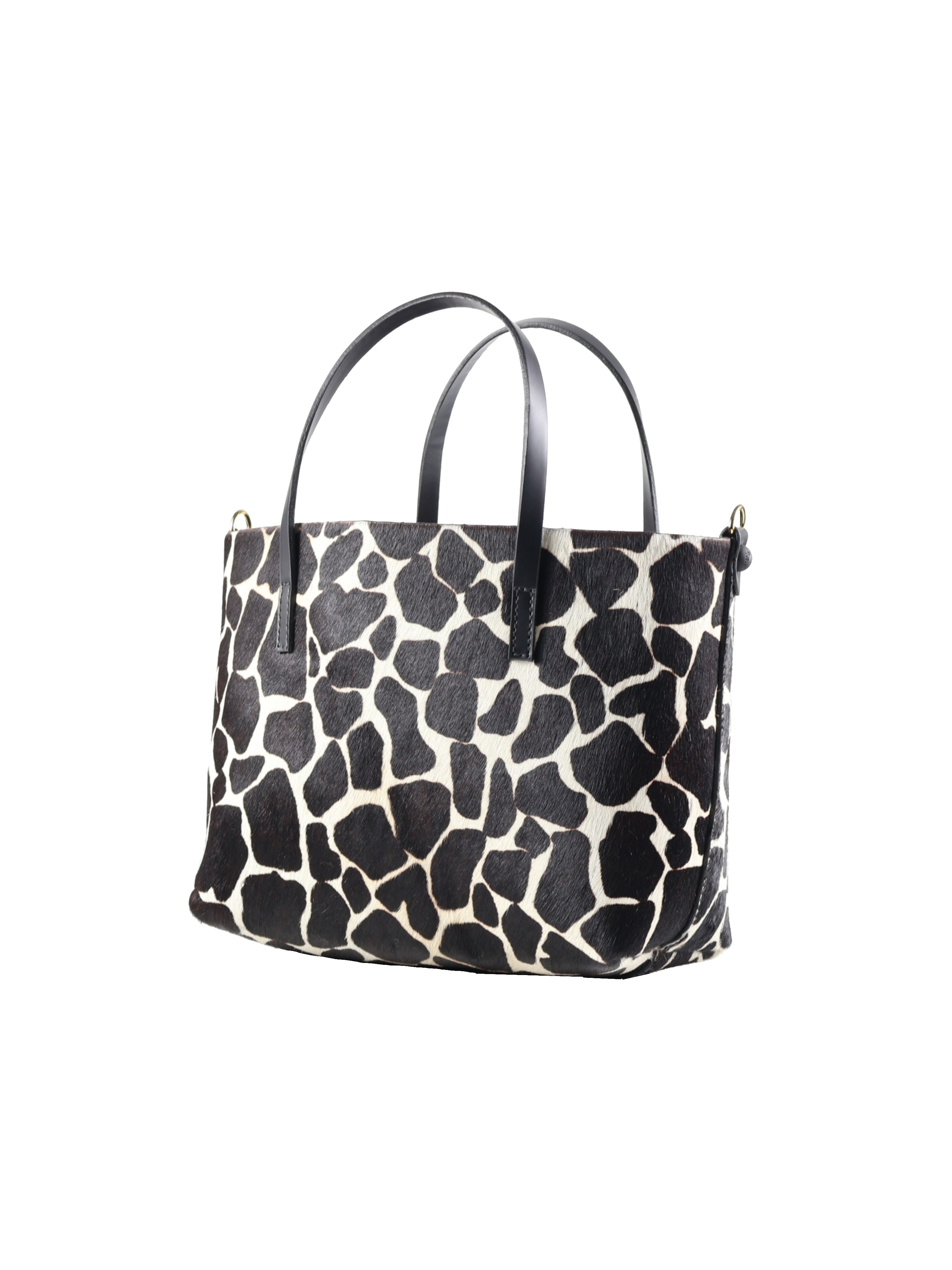 Bolsa Flora Pêlo Girafa Preta