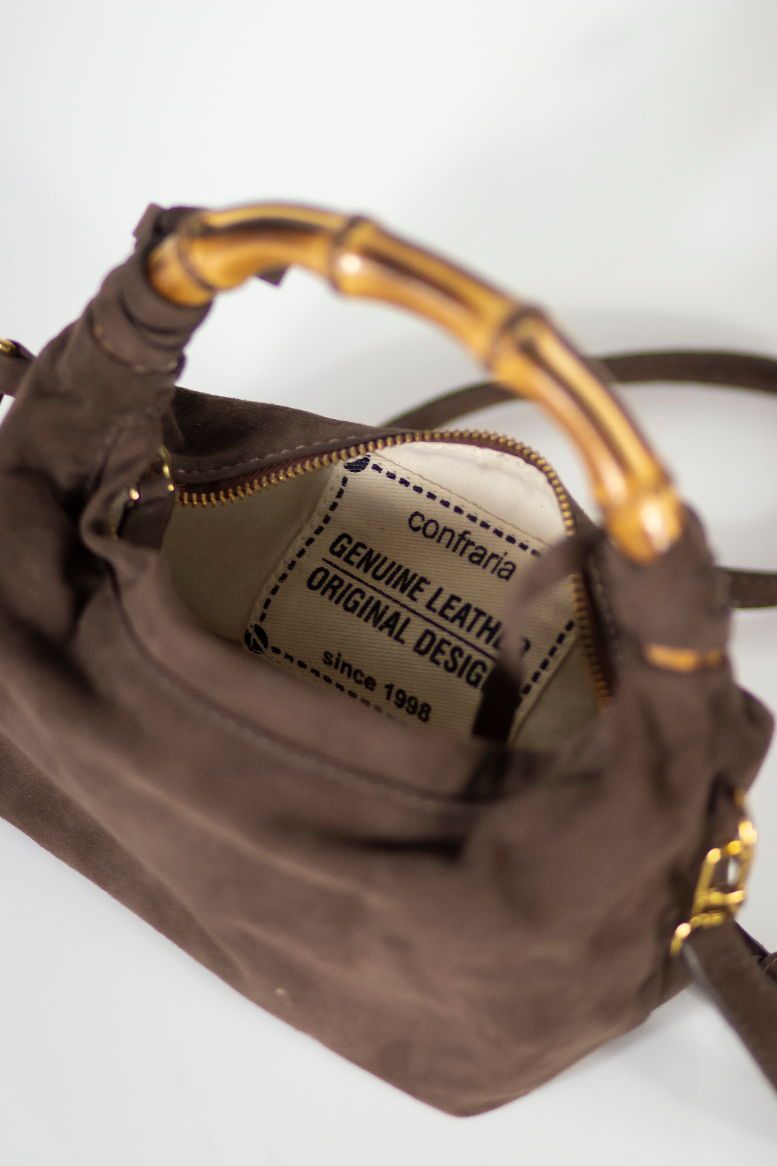 Bolsa Camile Camurça Chocolate