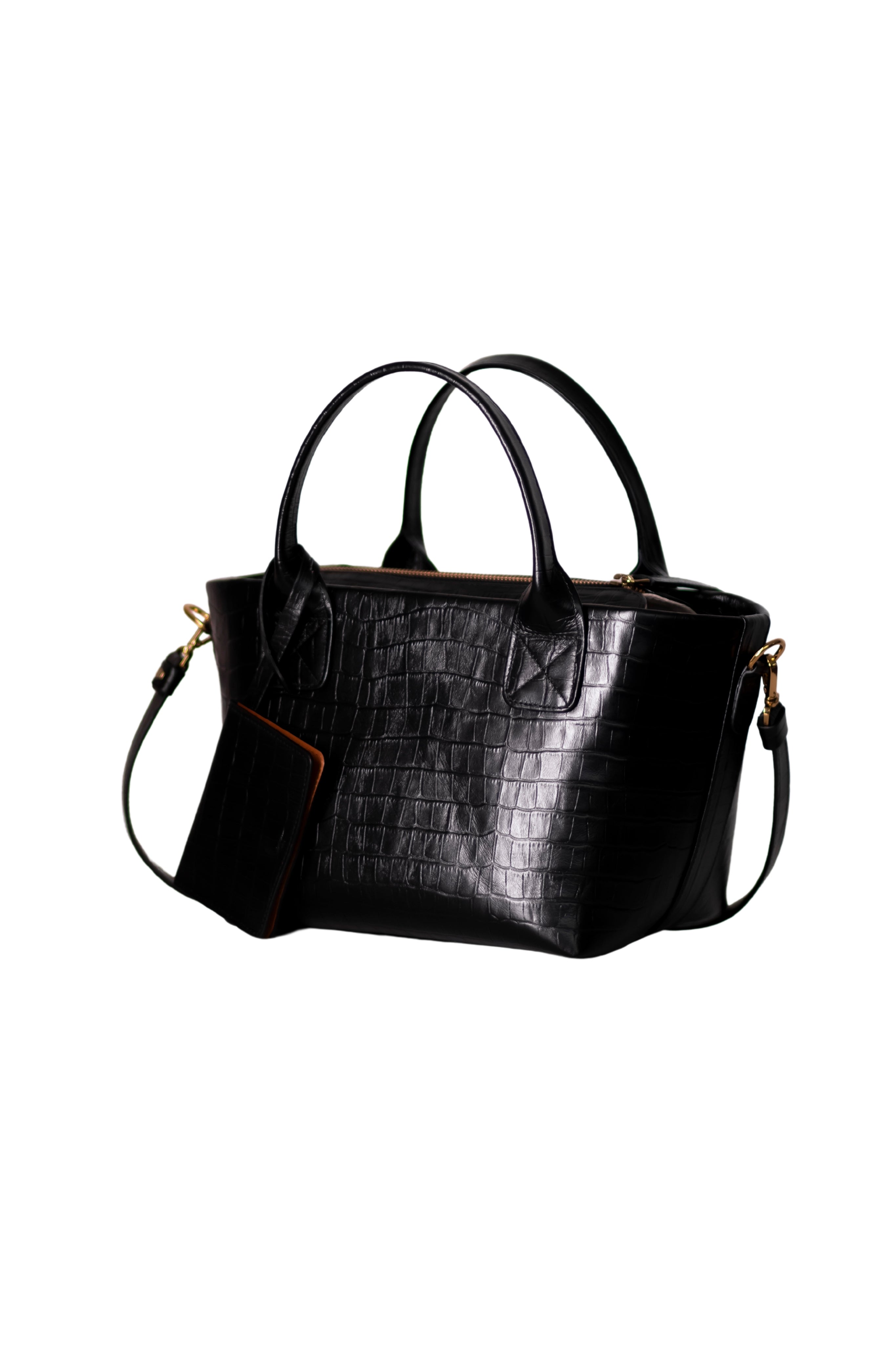 Bolsa Mical Croco Preto