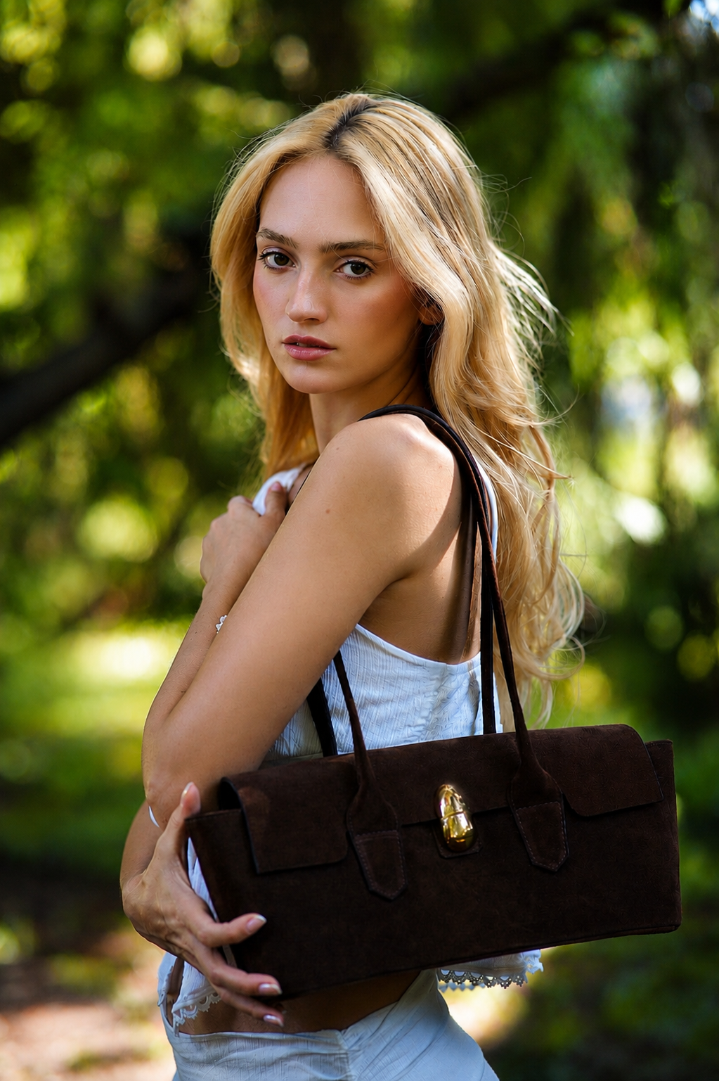 Bolsa Margot Camurça Chocolate