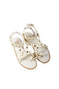 Rasteira Époque Off White com Pedras Marfim