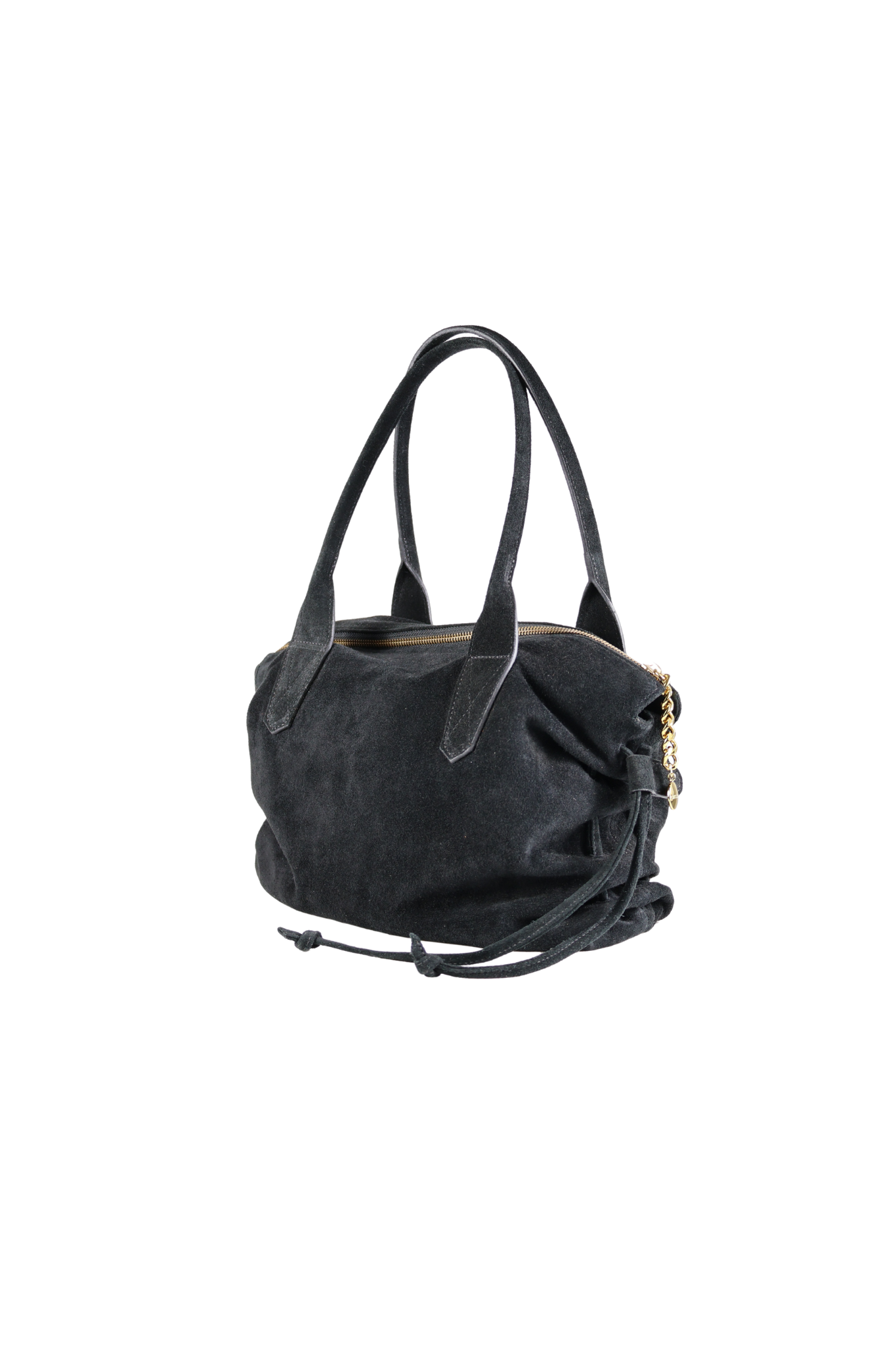 Bolsa Cora Camurça Preta