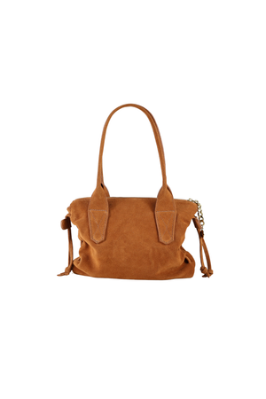 Bolsa Baby Cora Camurça Camel