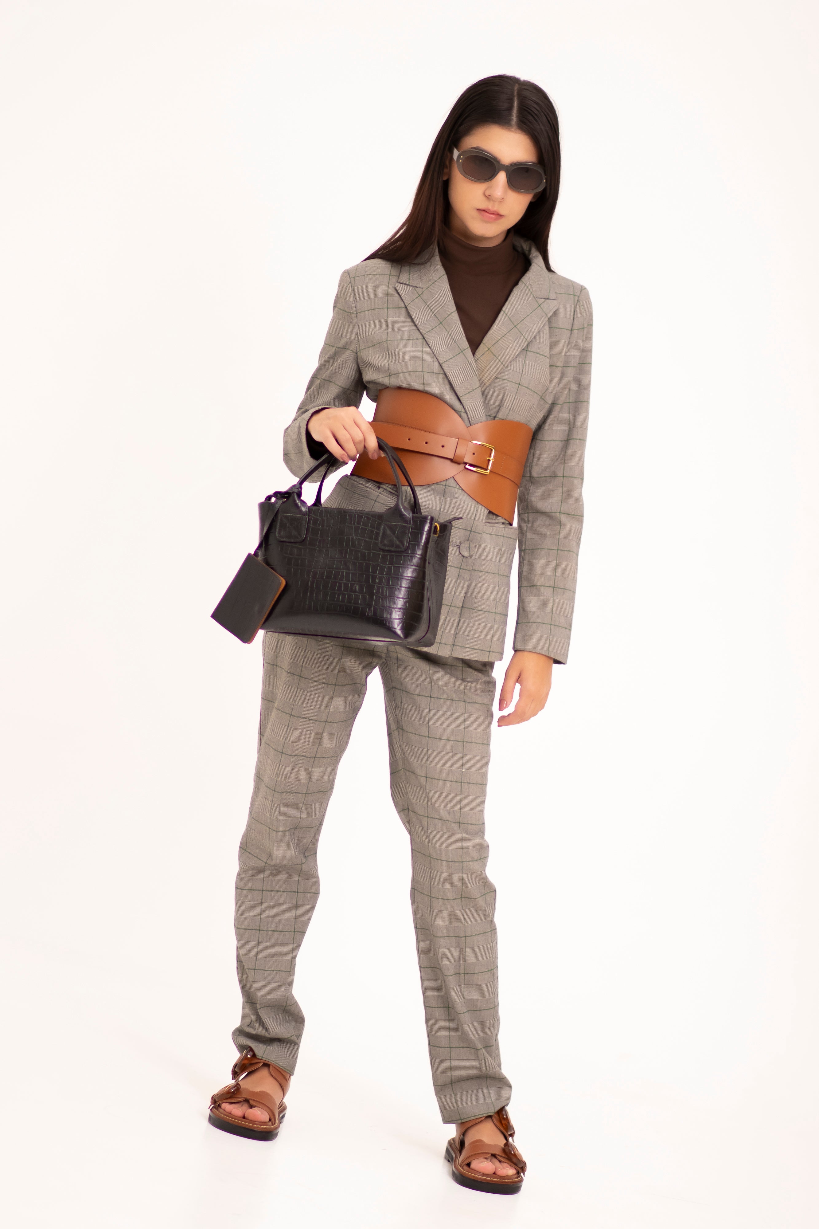 Bolsa Mical Croco Preto