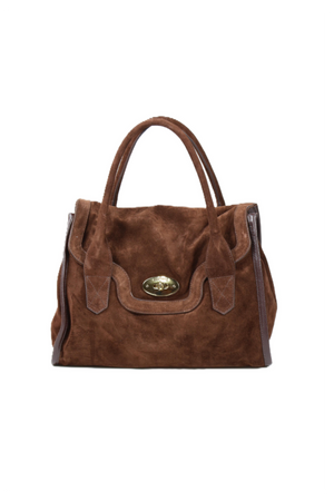 Bolsa Nekka Medium Camurça Chocolate